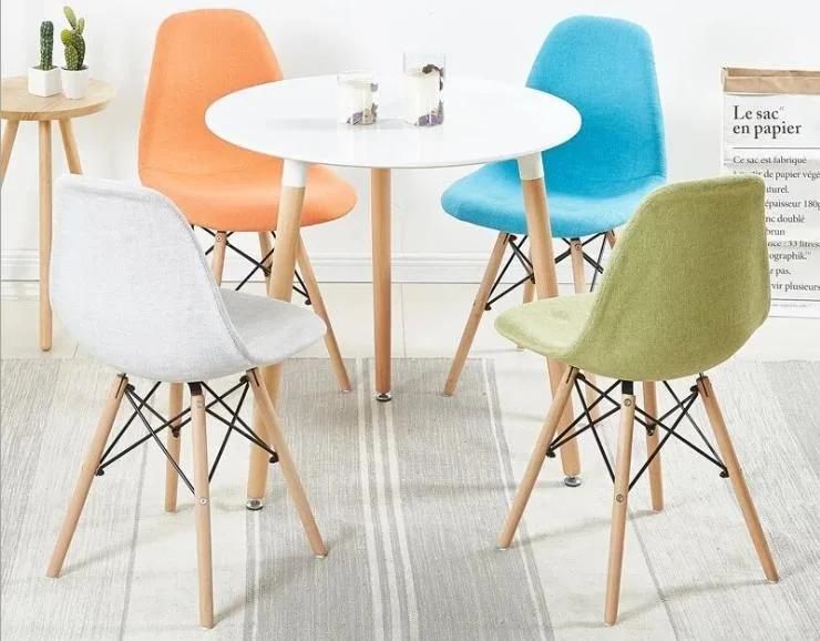 Modern Design Cheap Home Furniture Dining Room Chairs Nordic Dsw Patchwork Fabric Chair
