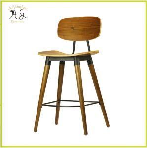 Industrial Design Bent Plywood Bar Chair Wood Stools for Restaurant