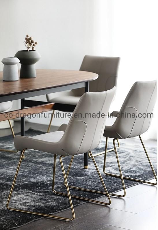 Hot Selling Metal Leather Leisure Dining Chair for Home Furniture