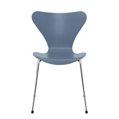 Modern Dining Chair with Tube Metal Chrome Legs Free Sample Restaurant