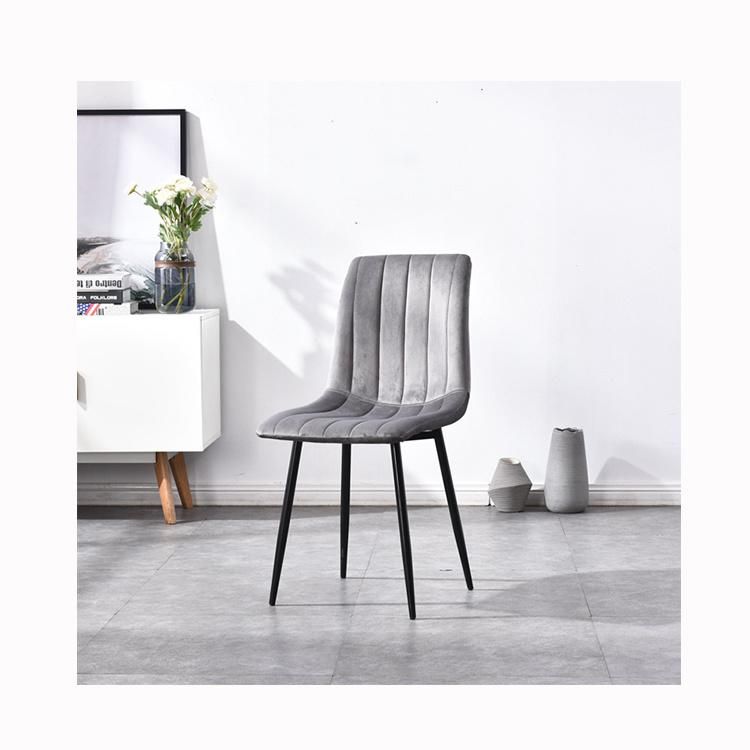 Most Popular Velvet Metal Design Chairs Modern Restaurant Cafe Furniture Import Dining Chairs Trade Cafe Chair