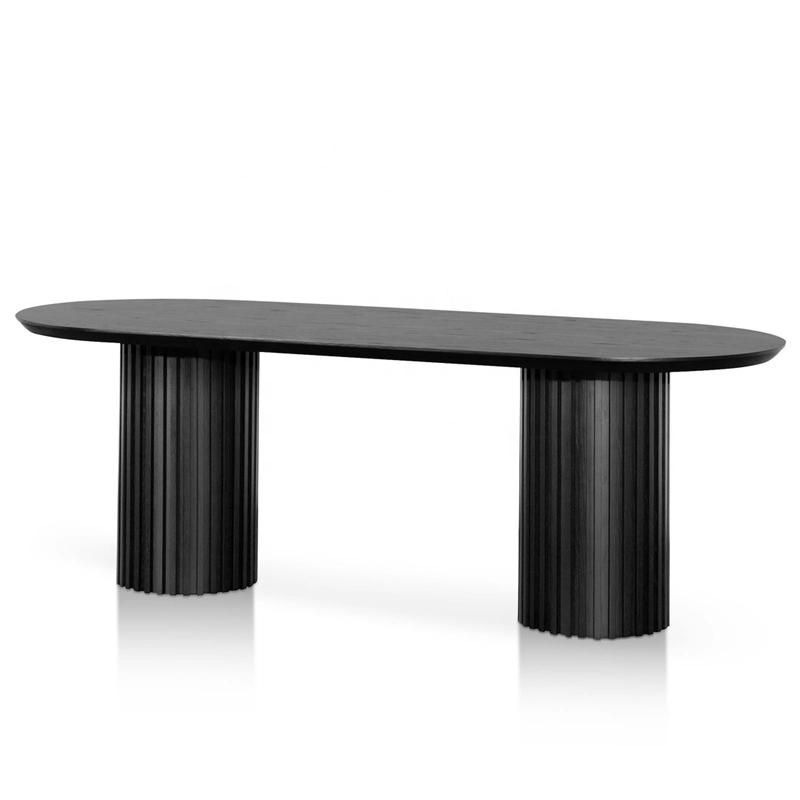 Hot Sales Wood Ripple Oval Dining Table