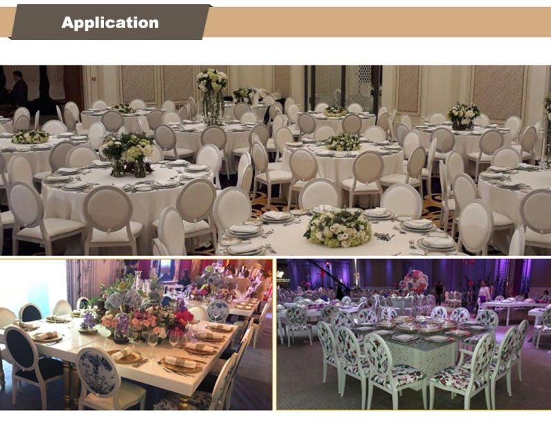 Top Furniture Wedding Furniture Wood-Look Aluminum Wedding Banquet Chairs