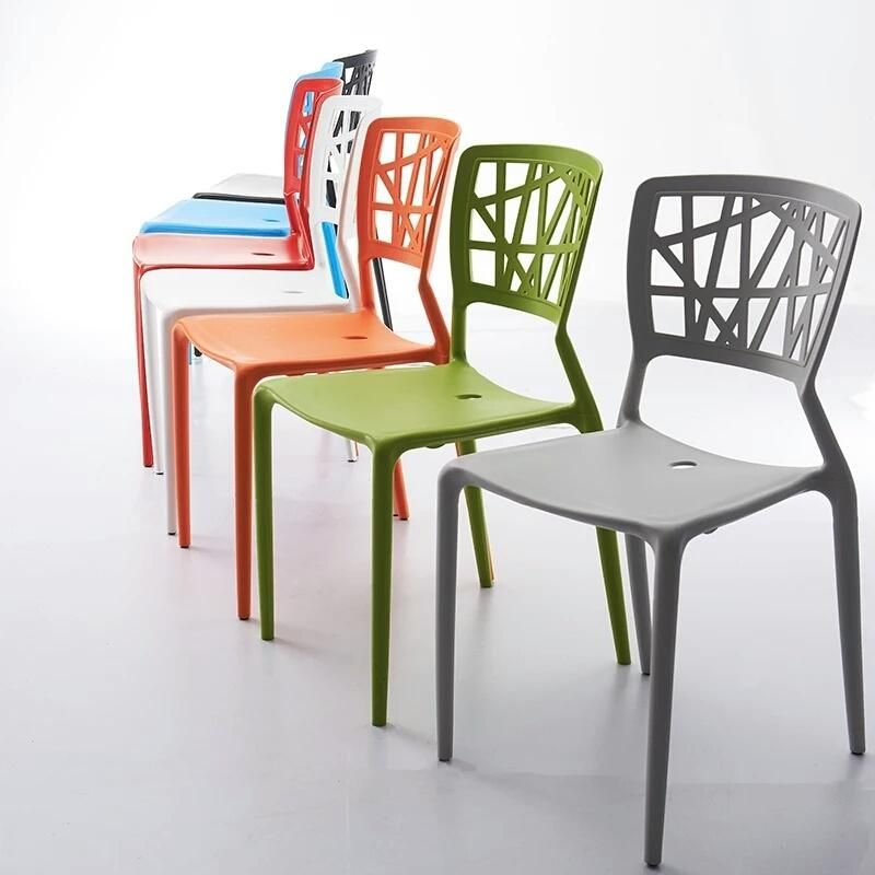 Outdoor Cheap Price Colorful Wholesale Sillas Modern Stackable PP Restaurant Cafe Plastic Dining Chairs