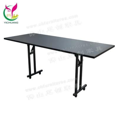 Yc-T153 Foshan Wholesale Black Modern Meeting Room Table