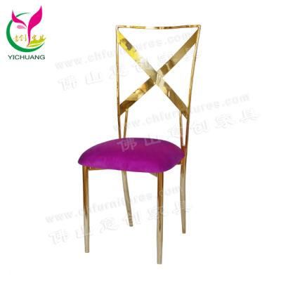 Hyc-Ss62b New Style Stacking Events Cross Back Chiavari Chair Wedding