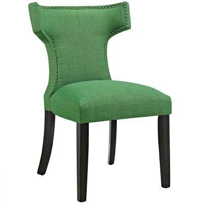 Ox Horn Upholstery Dining Chair with Nails Leather Chair Side Chair