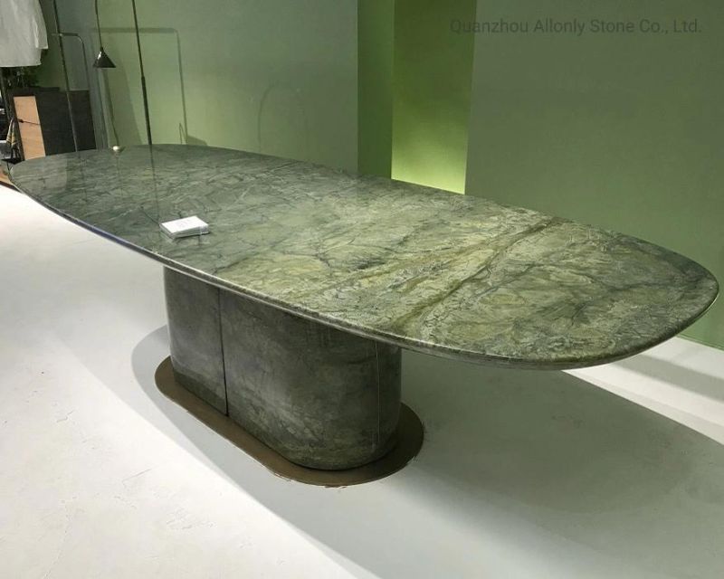 Luxury Stone Peacock Green Green Kitchen Dining Table/Table Top