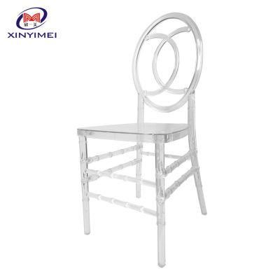 10 Years Factory Luxury Royal Crystal Clear Banquet Wedding Chair