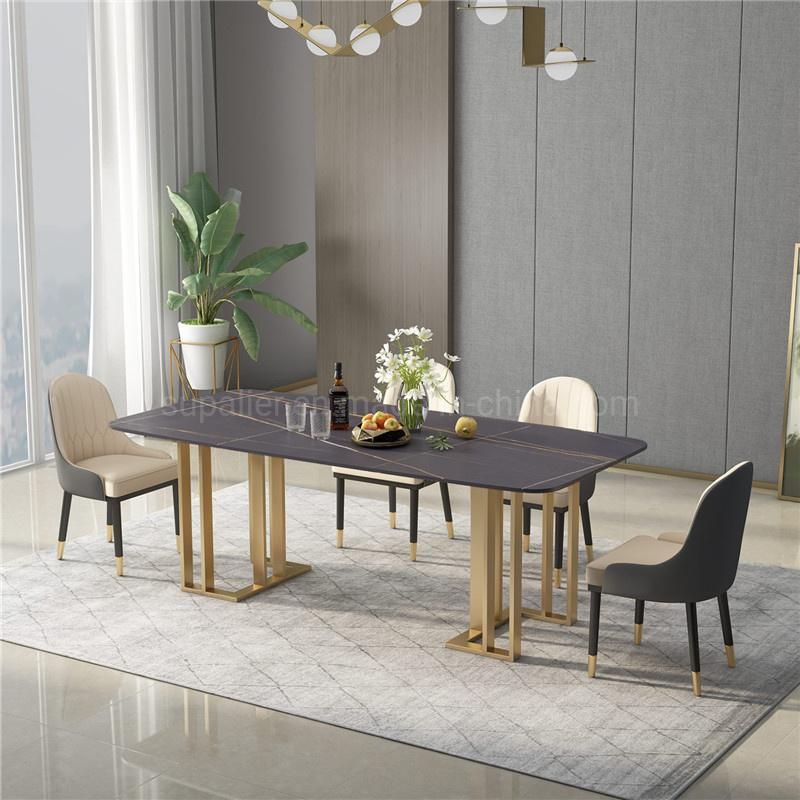 Hot Sale Sintered Stone Dining Table and Chair Home Furniture