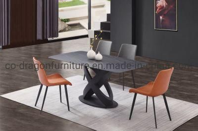 Modern Furniture Unique Legs Dining Table Sets with Marble Top