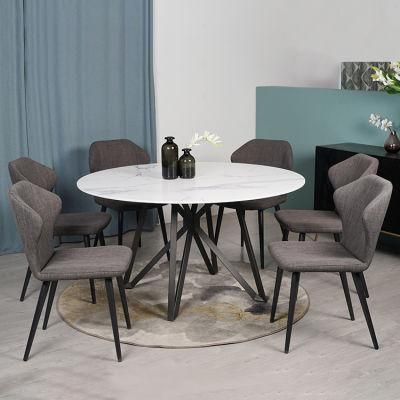 Premium Quality Marble Round Rotates Outdoor Ceramic Tile Top Dining Table