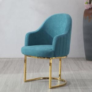 Golden Stainless Steel Dining Chair