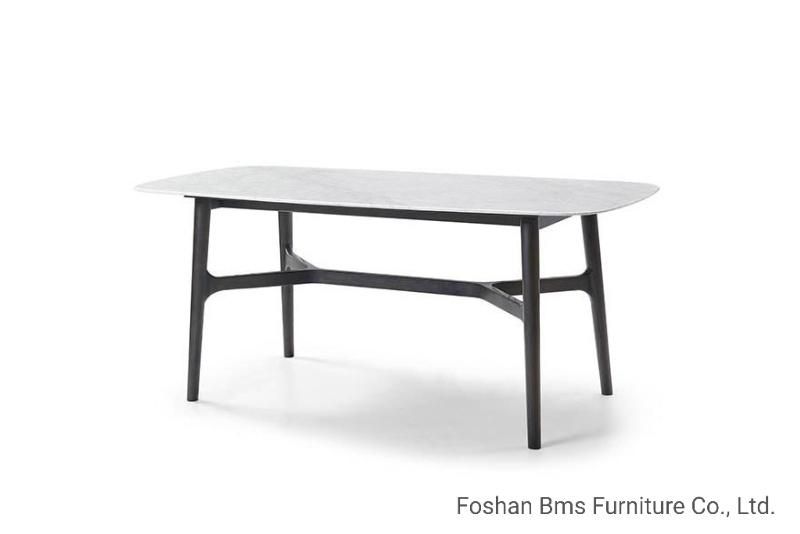 Modern Marble Top Small Dining Table for 6 People