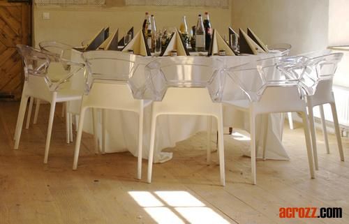 Plastic Acrylic Starck Furniture Polycarbonate PC Dining Food EGO K Armchair