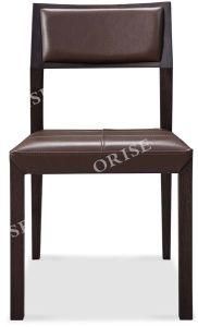 Latest Design Home Furniture Wooden&amp; Leather High Back Dining Chair