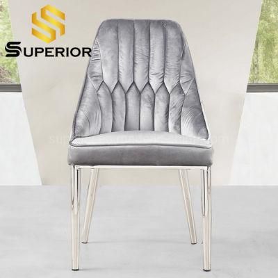 Danish Style Stainless Steel Metal Frame China Wholesale Dining Chair