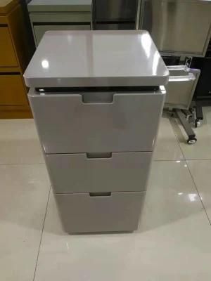 Wholesales Office Furniture Three Drawer Movable Storage Cabinet Steel Metal Filling Cabinet