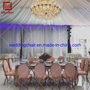 Pink Velvet Wedding Events Use Gold Stainless Steel Dining Chair