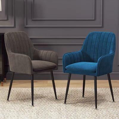 Good Feeling Velvet Fabric Dining Chair Modern Dining Chair