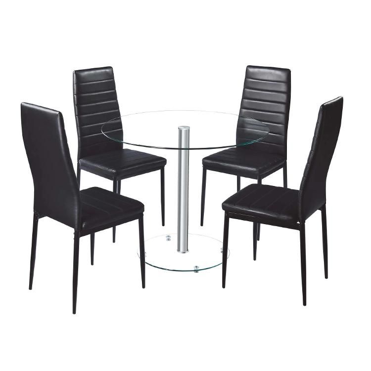 Wholesale Food Table Modern Furniture Tempered Glass Dining Table