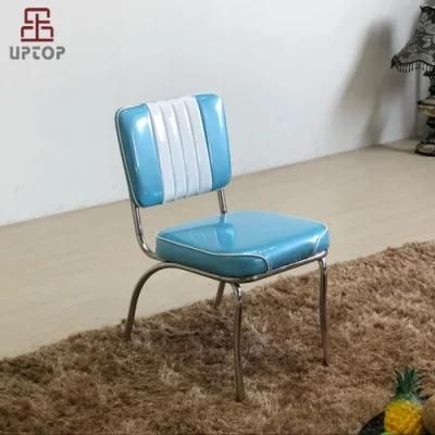 (SP-LC292) Original Vintage Style Blue/White 1950s Retro Diner Chair