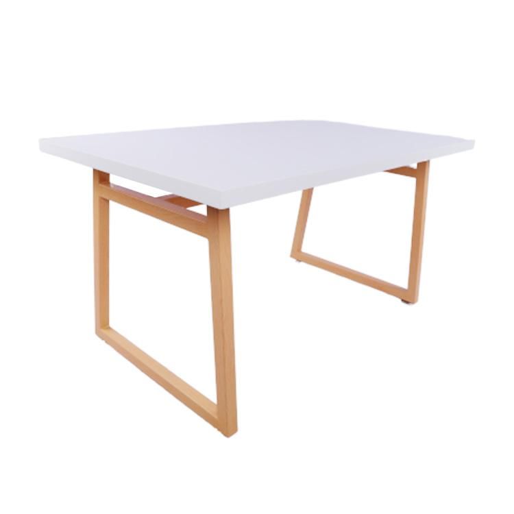 Modern Simple Table Metal Legs Rectangle Dining Table