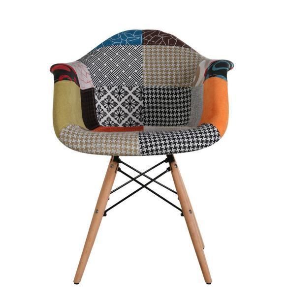 New Arrival Colorful Fabric Upholstery Metal Leg Hotel Restaurant Furniture Leisure Dining Chair