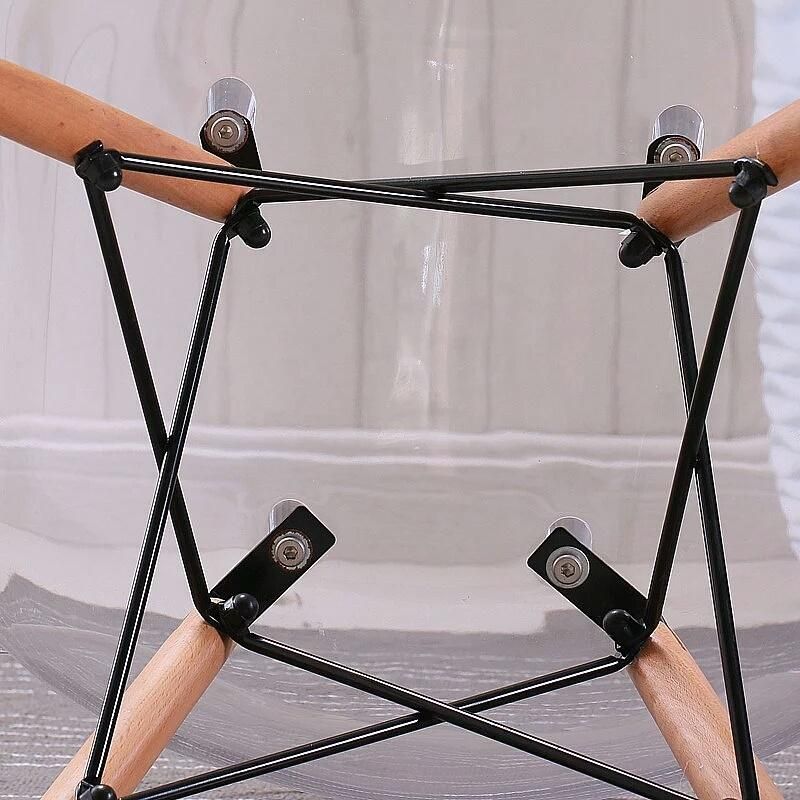 Modern Cheap Muebles PARA EL Hogar Wooden Legs Plastic Dinner Kitchen Dining Chairs for Sale