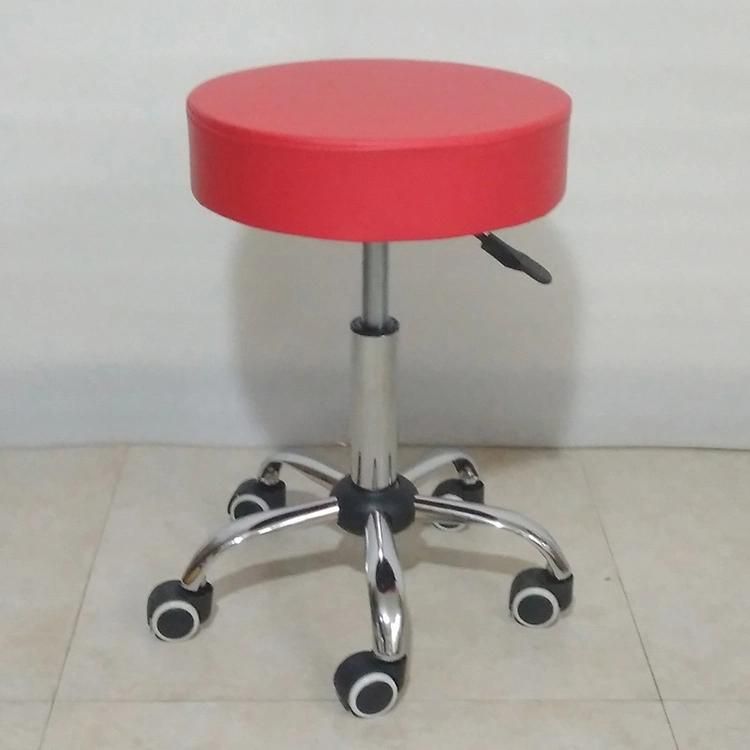 Sillas De Bar Home Office Furniture Round Stool with Roller Lift Ratating Adjust The Multi-Functional Dining Room Stool Chair