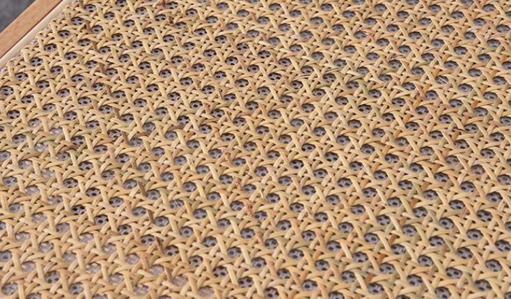 Solid Wood Manual Weaving Rattan Armchairs Dining Chairs