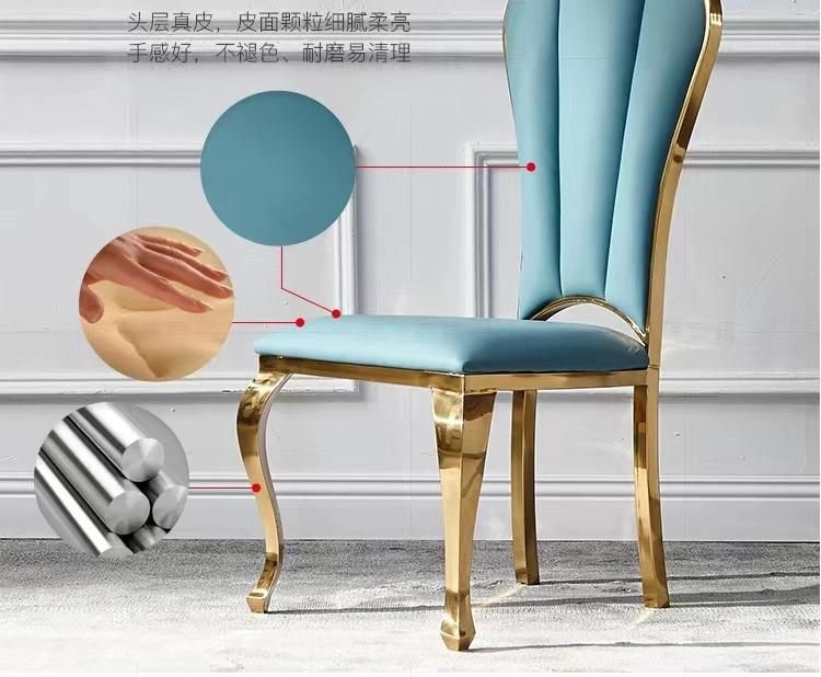 Beautiful Noble Metal Chair Peacock Chair Restaurant Furniture Dining Room Chair