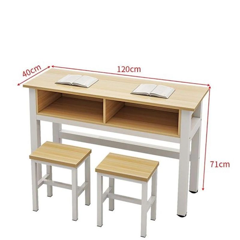 School Furniture Stainless Steel Frame Student Table Writing Study Desk