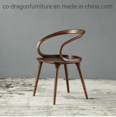 Modern Fashion Dining Furniture Solid Wood Dining Chair with Arm
