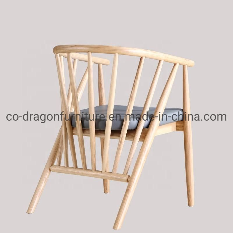 Modern Solid Wood Dining Chair with Arm for Dining Furniture