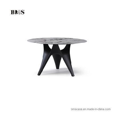 China Modern Home Furniture Comtempary Round Dining Table with Sintered Stone Top