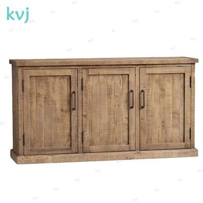 Kvj-7320 Vintage Rustic Solid Wood Buffet Reclaimed Fir Cabinet