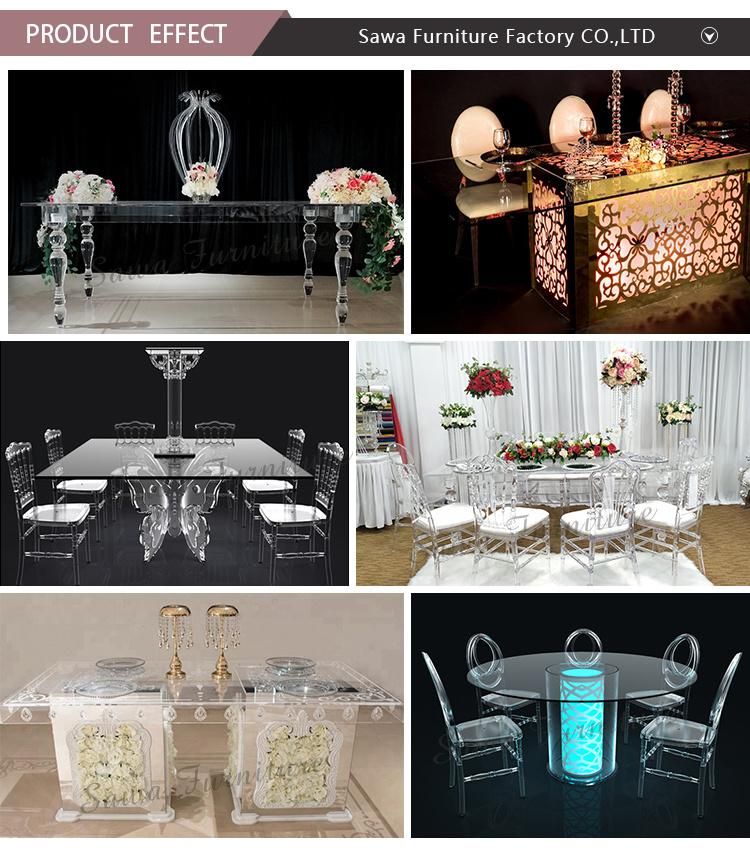 Sawa Wedding Party Event Clear Resin Acrylic Tiffany Chiavari Chair