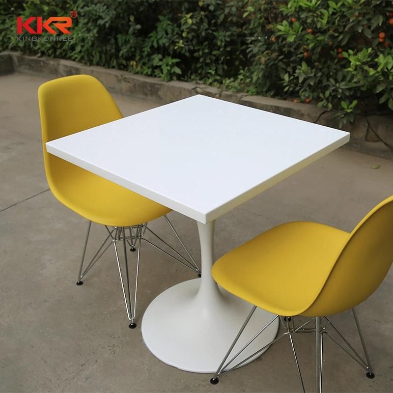 Acrylic Solid Surface Dining Table Coffee Table Dining Table Buffet Table Hotel Furniture Retaurant Table
