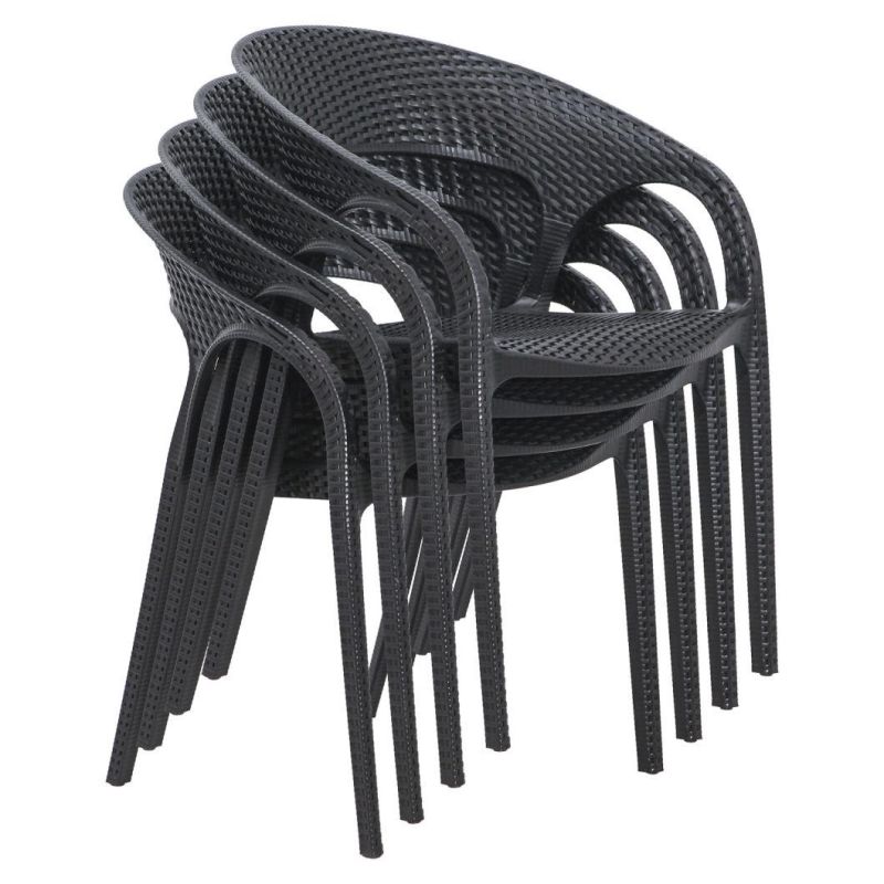 Modern Outdoor Furniture Royal High Back White Plastic Chair for Garden/Banquet
