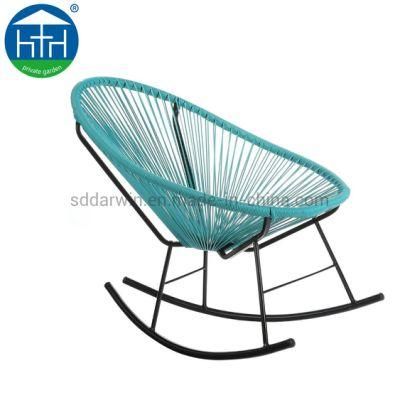 China Outdoor /Indoor Acapulco Weave Ege Garden Chair on Black Frame