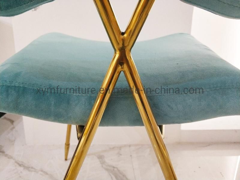 European Style Fashion Design Event Party Stainless Steel Frame Dining Chair