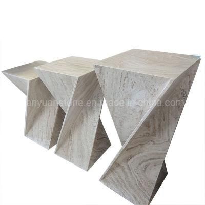 Shop Fittings and Display Marble Pedestal Showcase Platform Stand