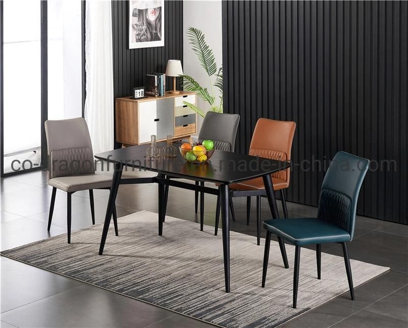 Wholesale Market Steel Dining Chair with Leather for Dining Furniture
