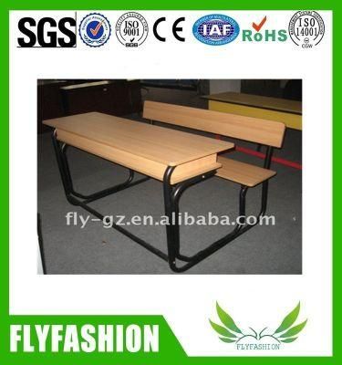 Detachable Double School Student Attached Desk with Chair Sf-13D