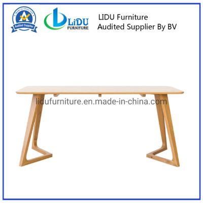 Modern Dining Room Oak Wooden Eating Table Designs/Ideal for Home Use