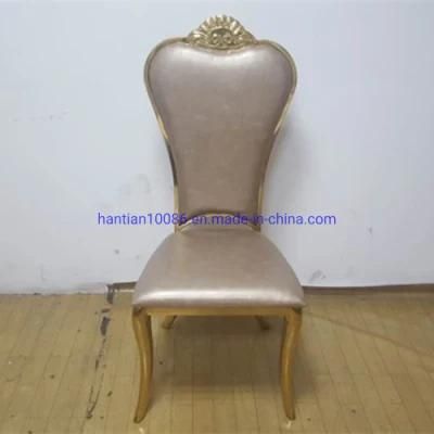 Round Leg Quality Assurance Luxury Decorative Stainless Steel Dining Chairs