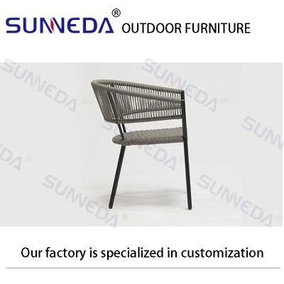 Outdoor Furniture Garden Sets Dining Rattan Aluminum Chair with Table