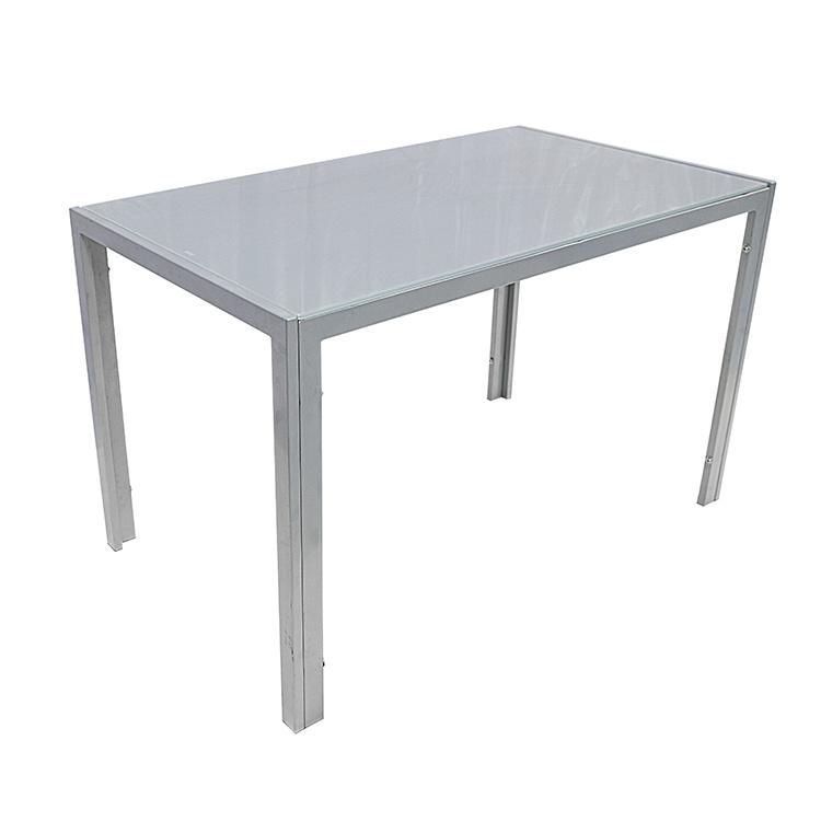 Modern Simple Table Metal Legs Rectangle Dining Table