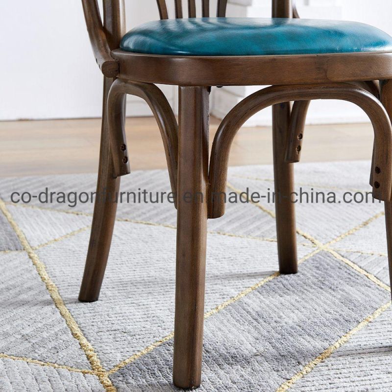 High Quality Wooden Dining Chair with Leather for Dining Furniture